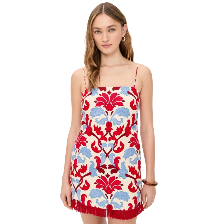 Cara Cara Valencia Mini Dress Fluer Crest Ivory 14