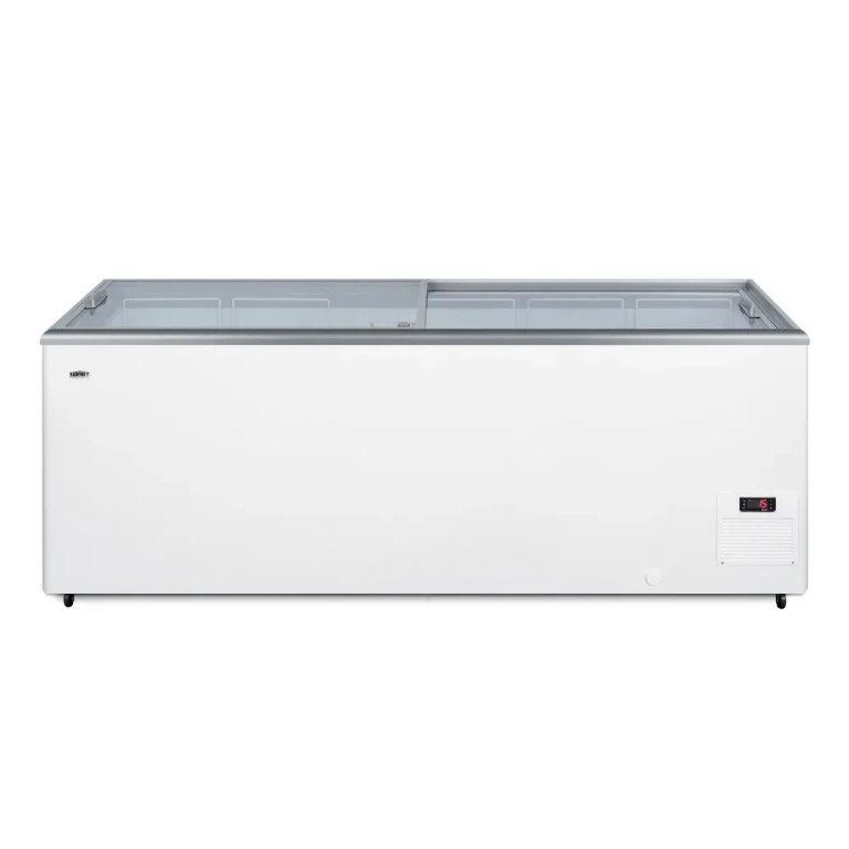 Summit Commercial 7.2 Cu. Ft. Chest Freezer - White with Glass Lid
