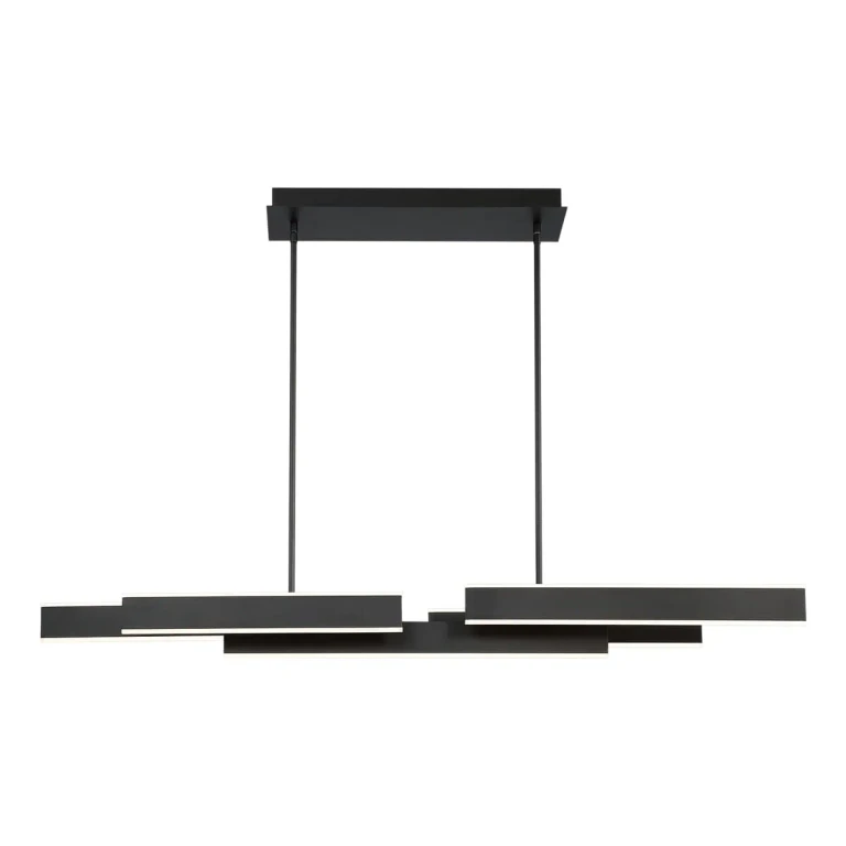 Matte Black LED Chandelier from the Cameno Collection