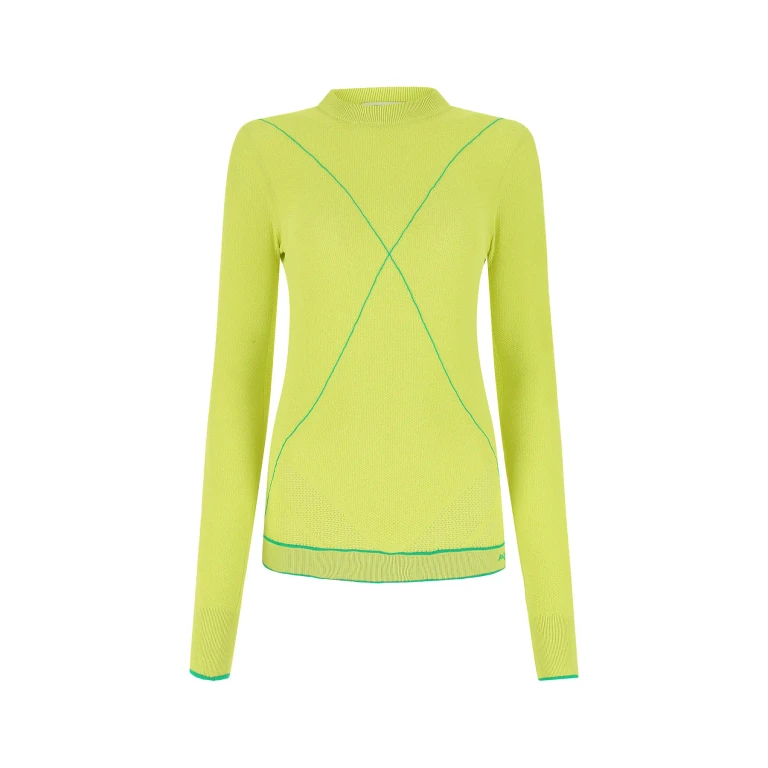Bottega Veneta Acid Green Viscose Blend Sweater