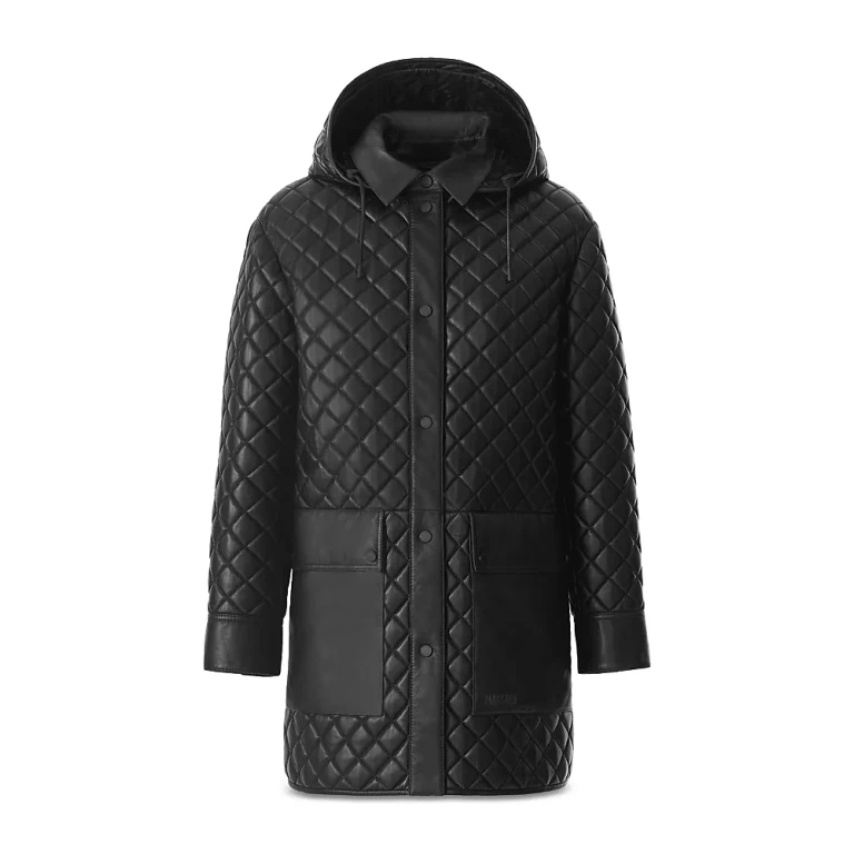 Mackage Hooded Leather Coat