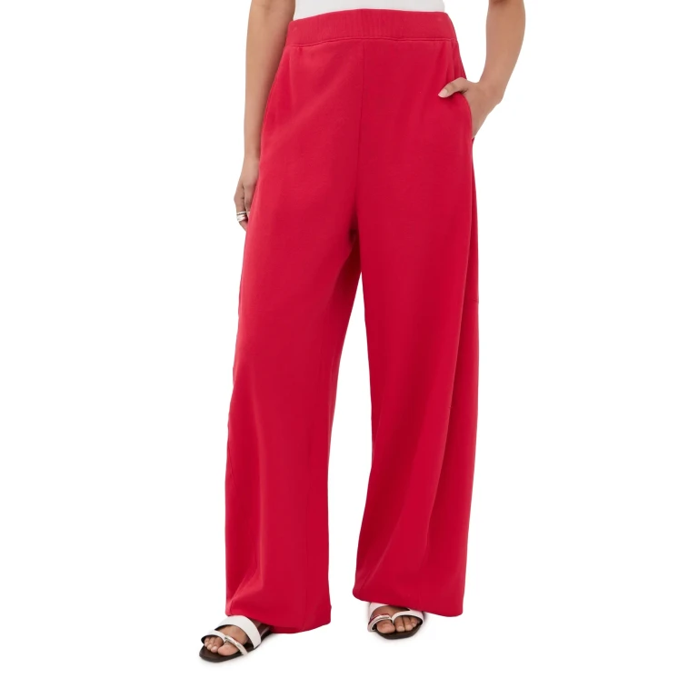 Tibi Lightweight Sweatshirting Winslow Pants Black M