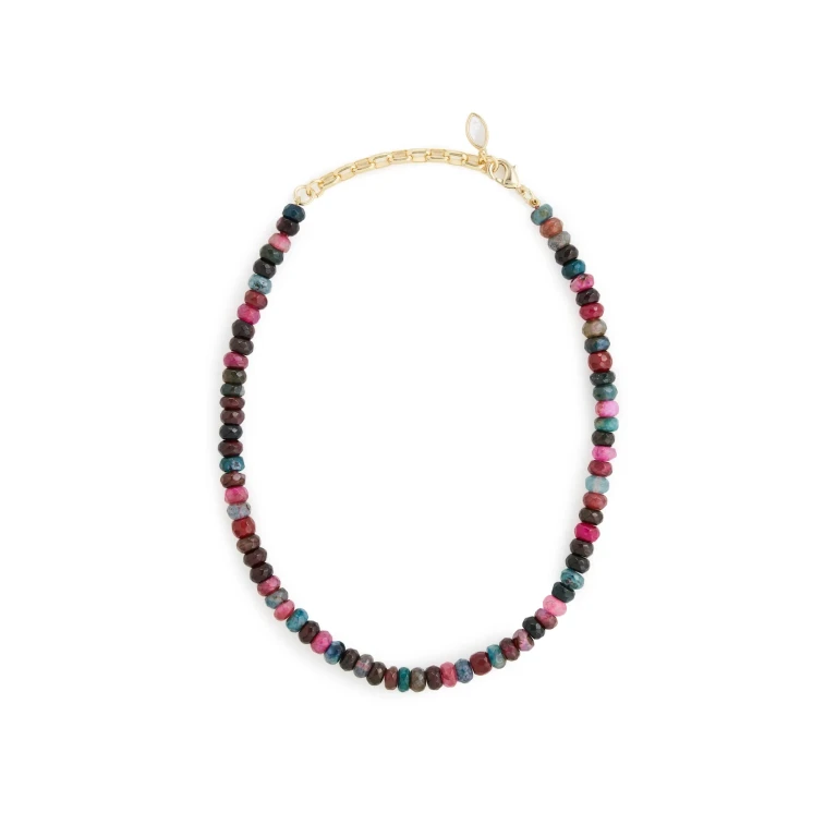 Mignonne Gavigan Faceted Agate Necklace Multi One Size