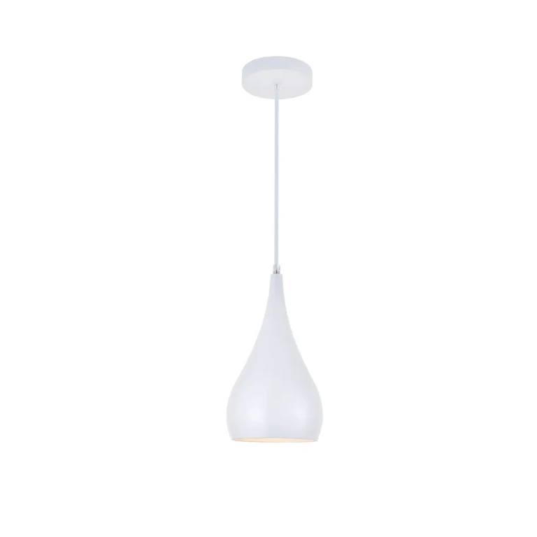 White One Light Pendant from the Nora Collection