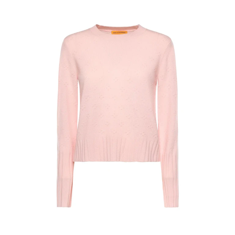 Guest in Residence Pull Col Rond - Rose Clair (W40010PLPOWDERPINK)