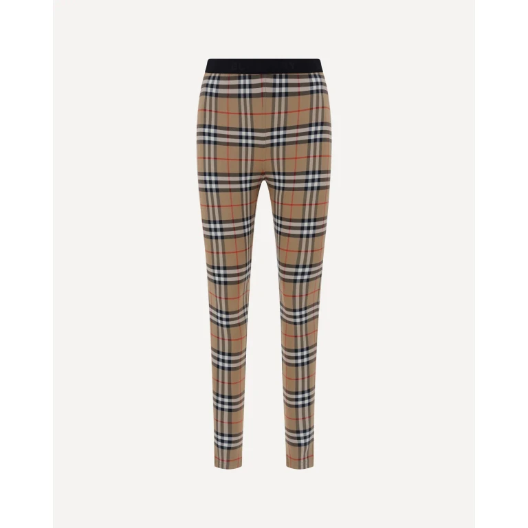 BURBERRY Archive Check Leggings Female S
