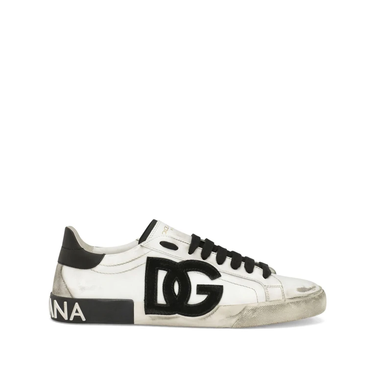 Dolce & Gabbana Sneakers White Leather Calzature - Men