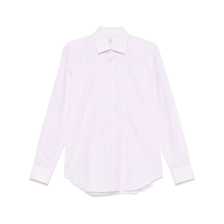 Mazzarelli Red Striped Shirt