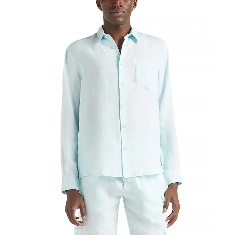 Vilebrequin Linen Solid Classic Fit Shirt