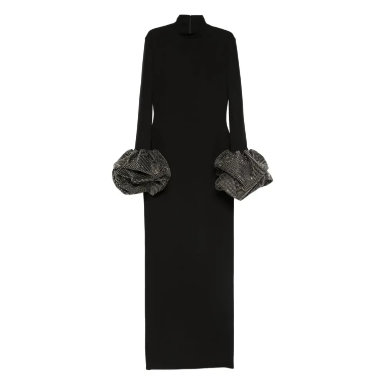 Solace London Viviana High-neck Maxi Dress