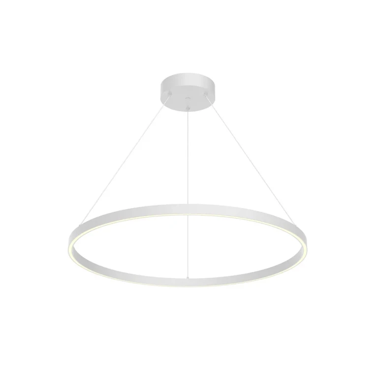 White LED Pendant from the Cerchio Collection