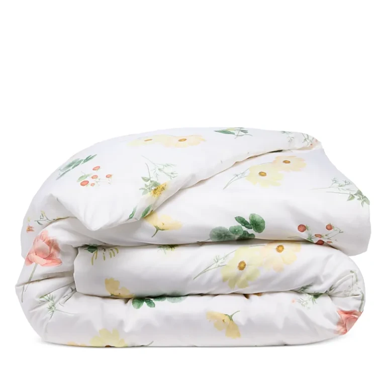Zinnia Blanc Duvet Cover, Queen