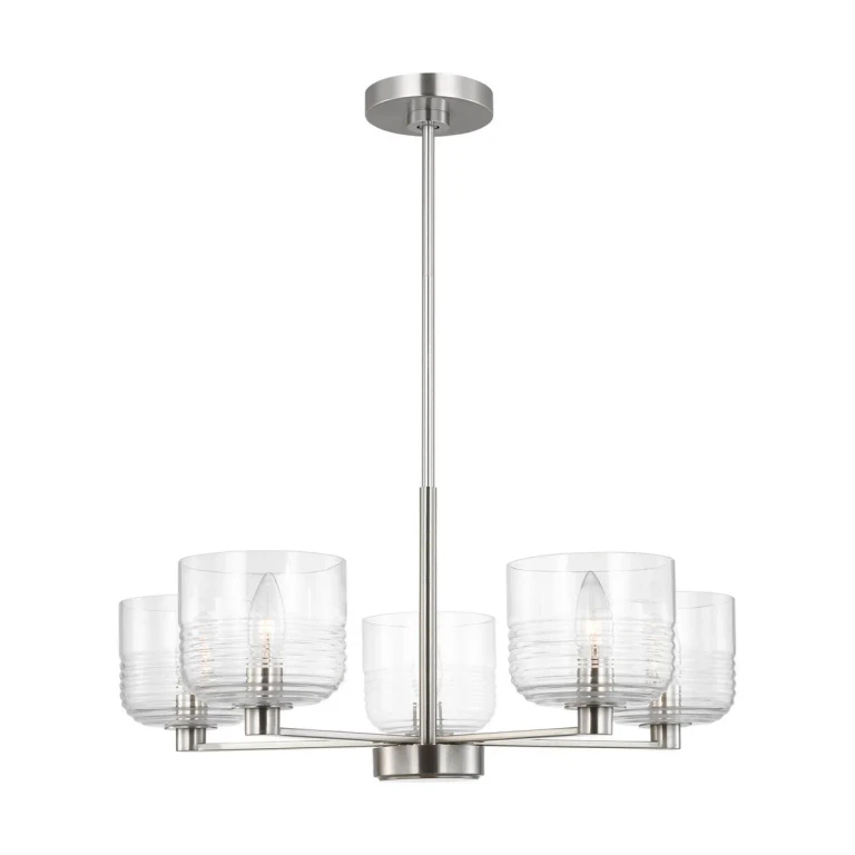 Brushed Nickel Chandelier from the Lochdale Collection
