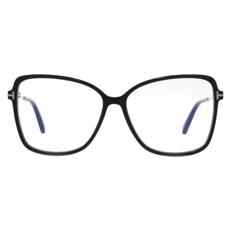 Tom Ford Blue Light Block Browline Ladies Eyeglasses FT5953-B 001 55