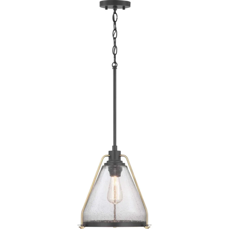 Antique Bronze One Light Pendant from the Range Collection
