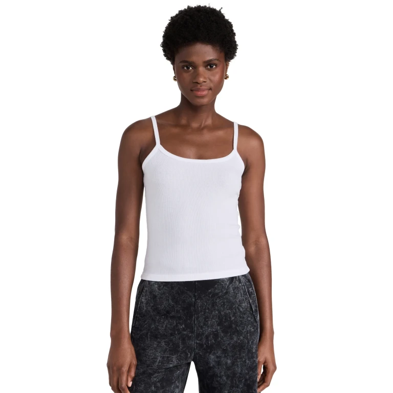 Cotton Citizen Verona Spaghetti Tank Jet Black XS