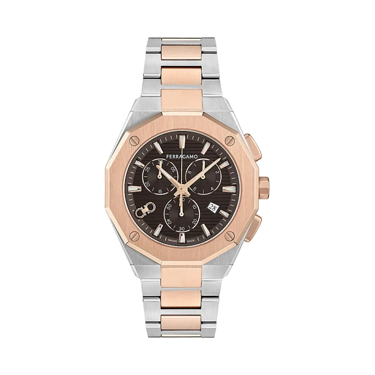 Ferragamo Edge Chrono Bracelet Watch, 42mm