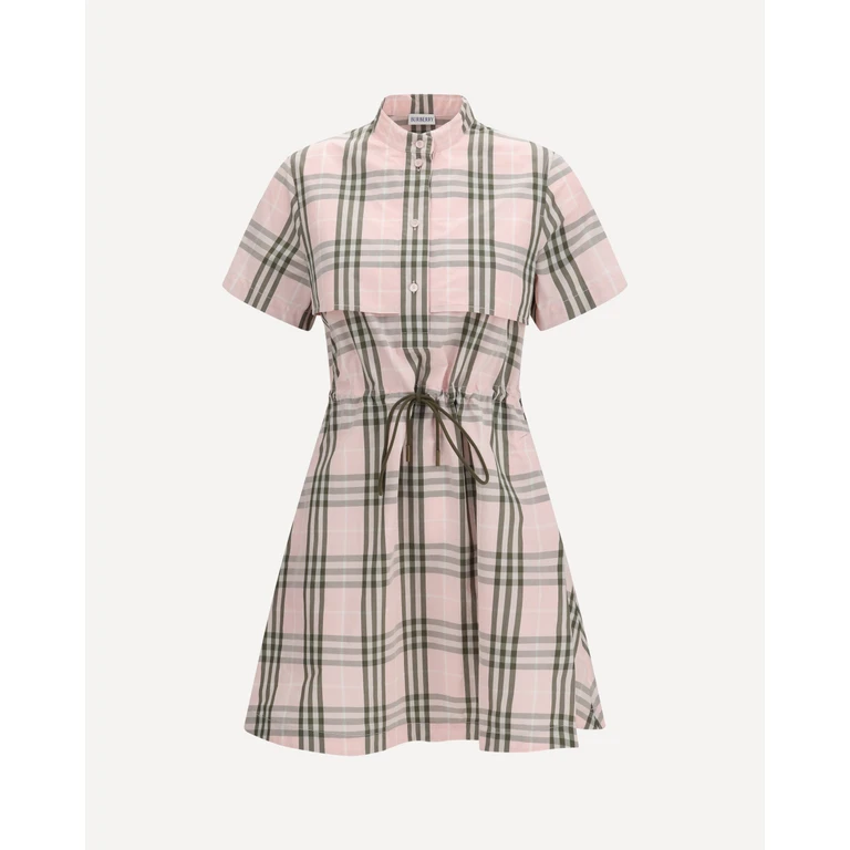 BURBERRY Check cotton Dress Female 10
