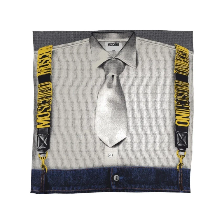 Moschino Silk Scarf With Print