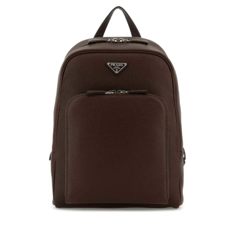 Brown Leather Backpack