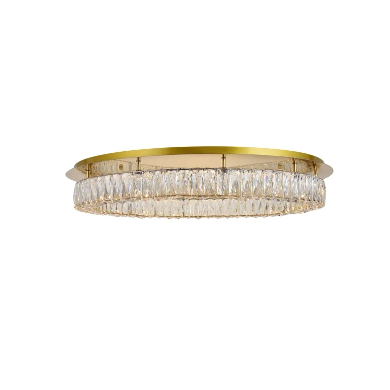 Gold LED Flush Mount from the Monroe Collection