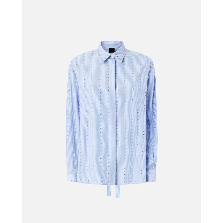 Pinko - Chemise à rayures bijoux - 36