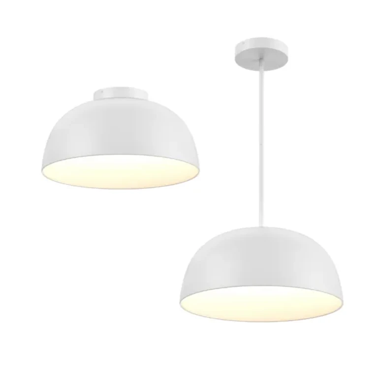 White Pendant And Flush Mount from the Napa Collection