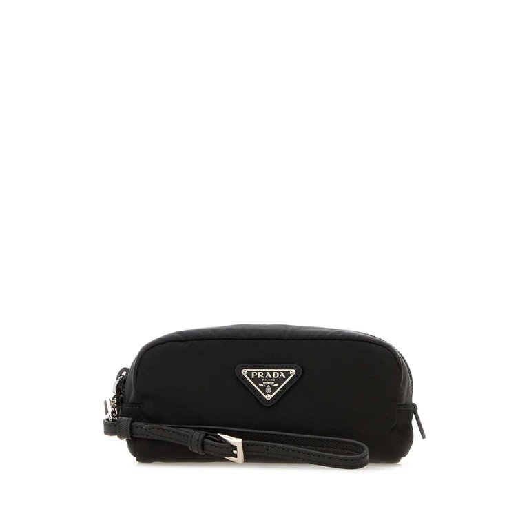 Prada Black Re-Nylon Pouch Nero Poliammidericiclata-vitello Beauty Case - Women