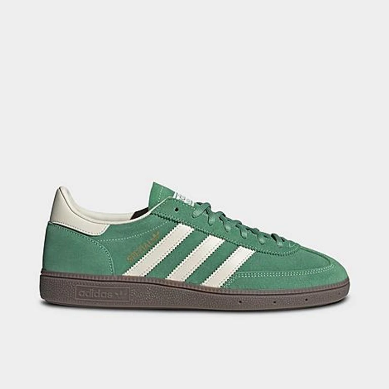 adidas Originals Handball Spezial Casual Shoes in Preloved Green/Cream Size: 4.0