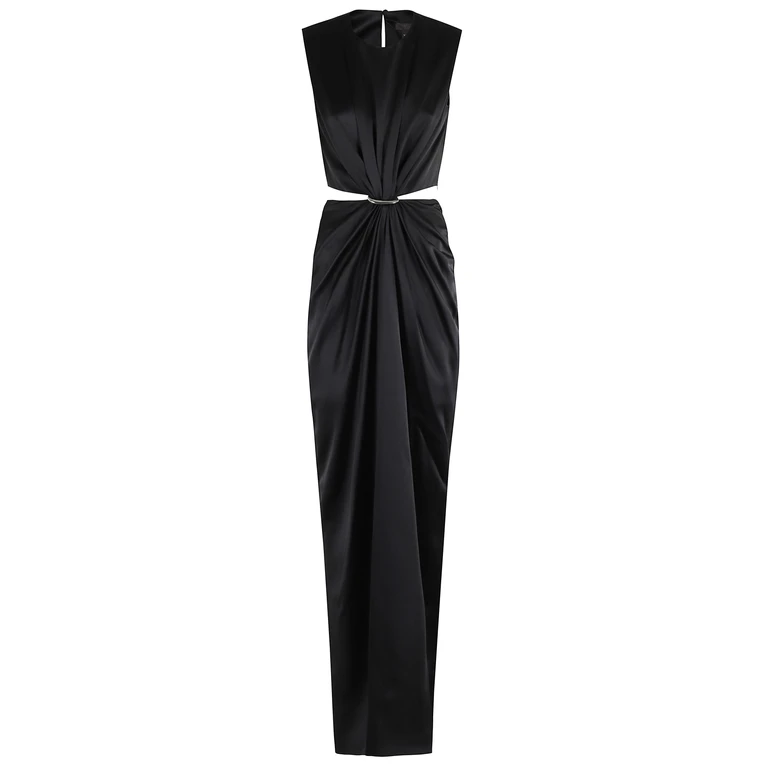 Max Mara Pianoforte Panaro Black Silk Abito - Women