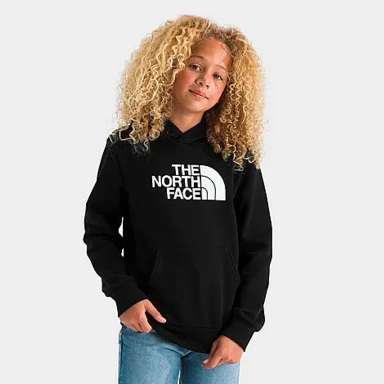 The North Face Big Kids Evolution Half Dome Pullover Hoodie in TNF Black Size: XS