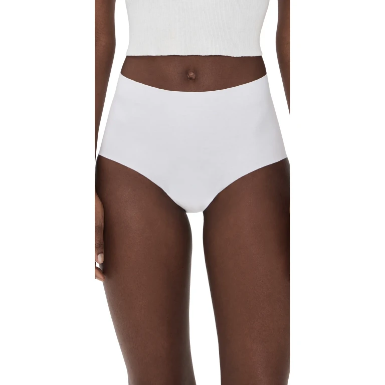 Commando Cotton High Rise Bikini Panties White XS/S