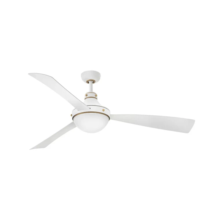 Matte White 62" LED Smart Fan from the Oliver Collection
