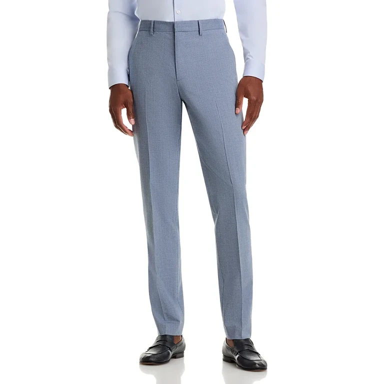 Theory Mayer Melange Solid Slim Fit Suit Pants in Soft Tailoring