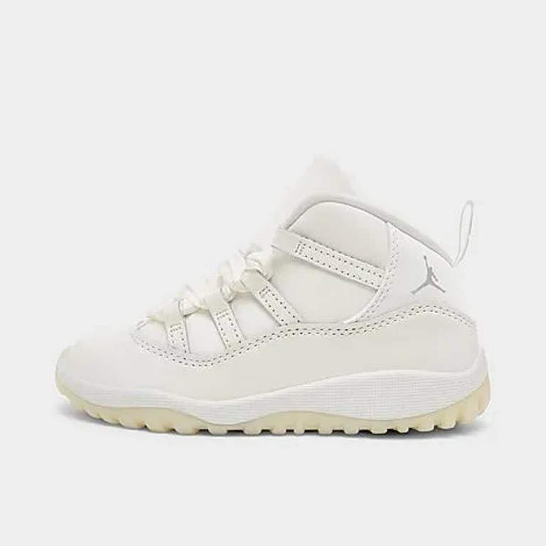 Jordan Kids Toddler Air Retro 11 Basketball Shoes in Sail/Pearl Grey/White Size: 4.0