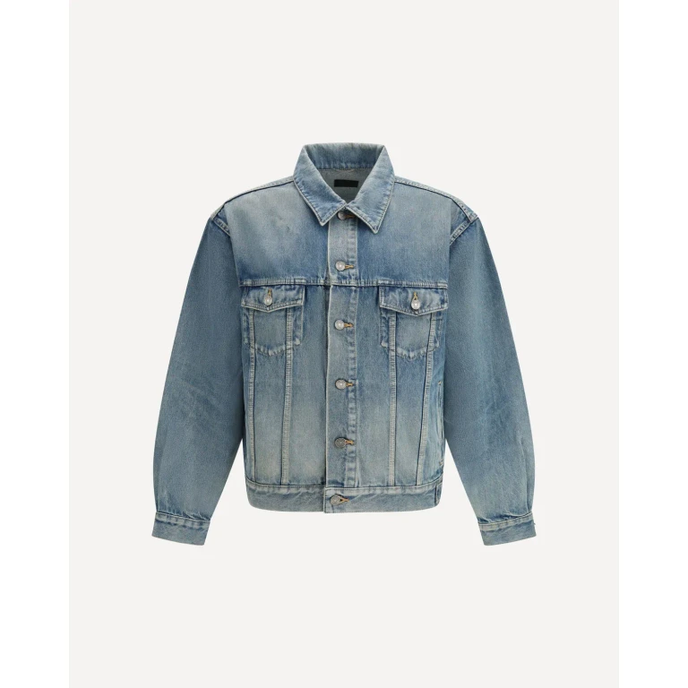 SAINT LAURENT Denim Trucker jacket Man 46
