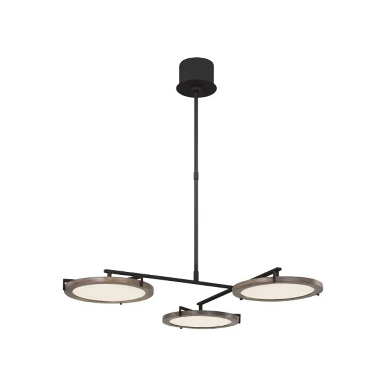 Nightshade Black LED Chandelier from the Shuffle Collection
