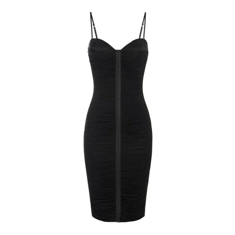 Elisabetta Franchi Robe Au Genou - Noir