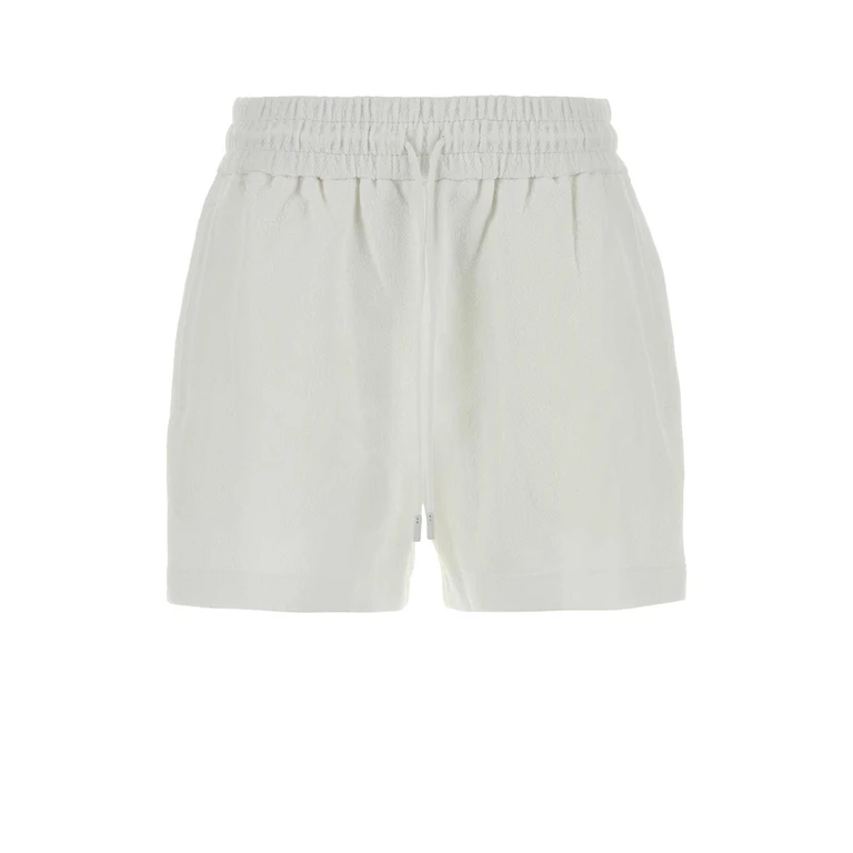 Gucci White Stretch Nylon Bermuda Shorts Exterior: Elastane - Men