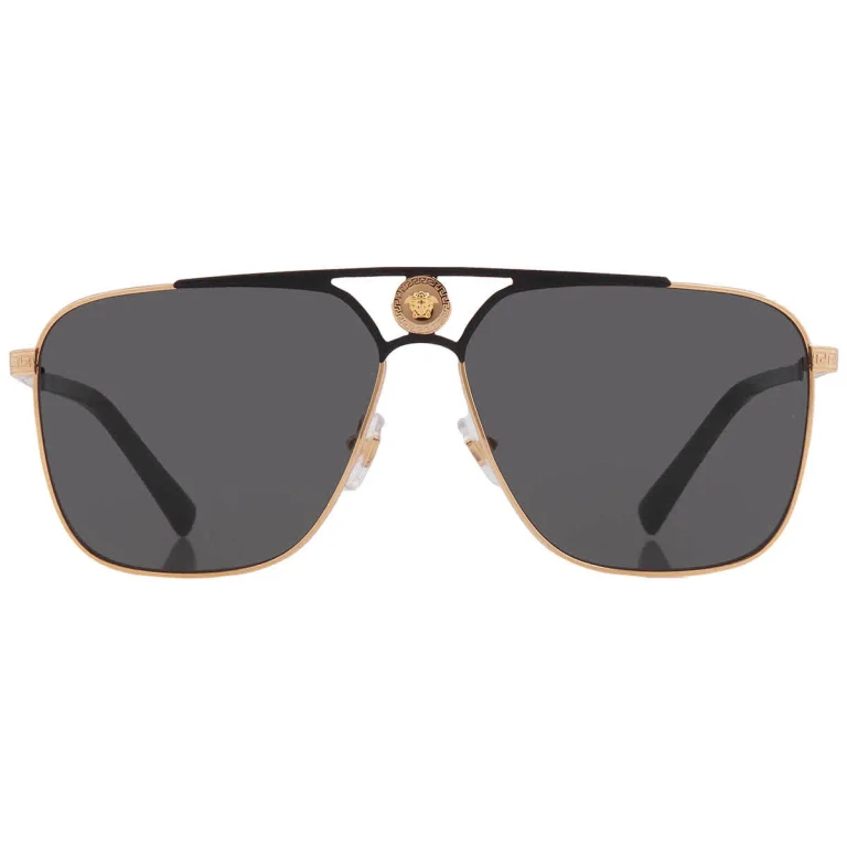 Versace Grey Navigator Mens Sunglasses VE2238 143687 61