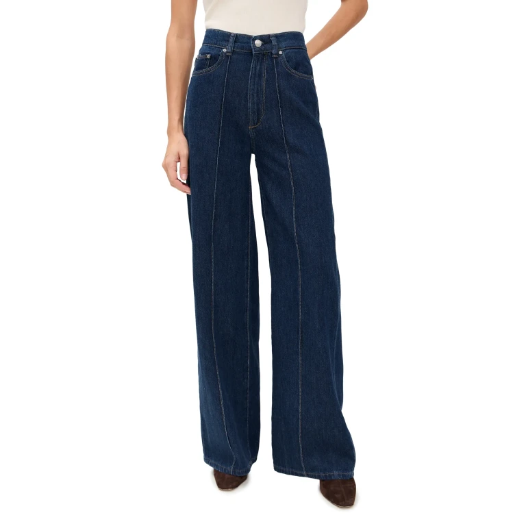 DL1961 Hepburn Aura Wide Leg High Rise Jeans Inkwell (DL Aura) 25