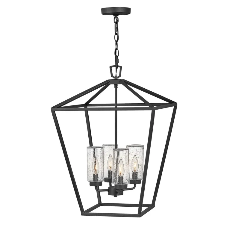 Museum Black LED Outdoor Lantern from the Alford Place Collection