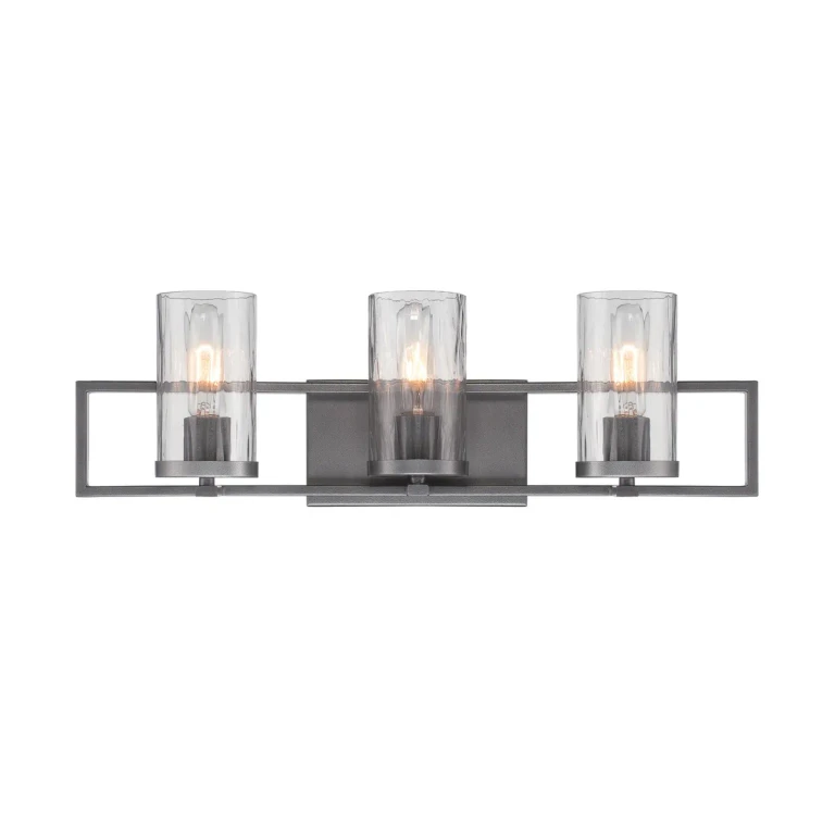 Charcoal Three Light Bath Bar from the Elements Collection