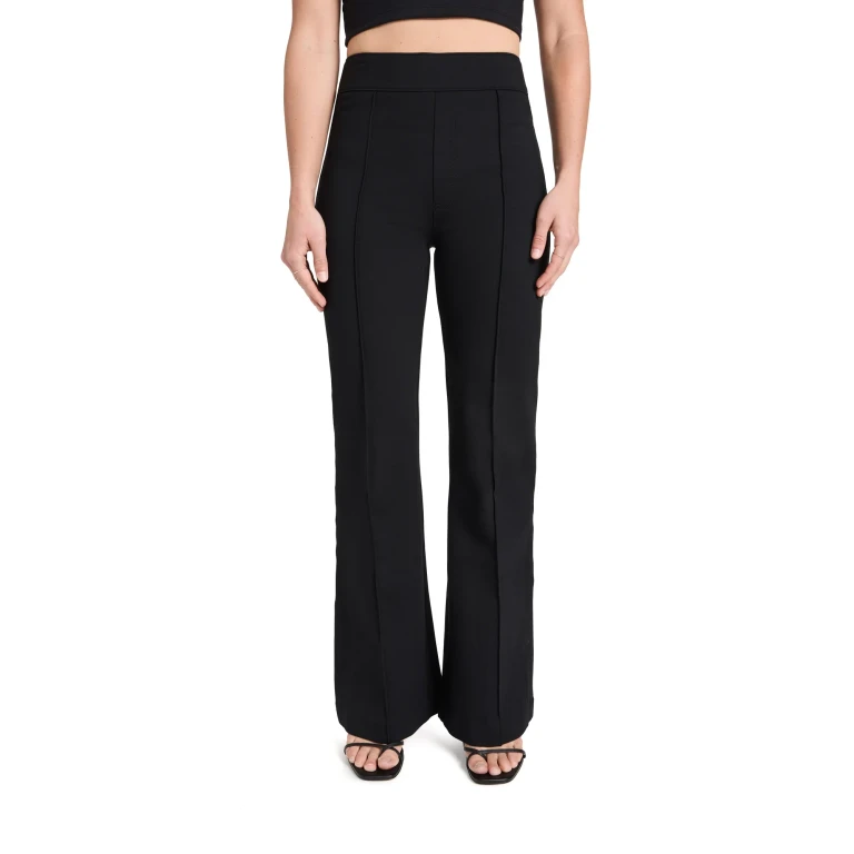 SPANX Hi Rise Flare Petite Perf Pants Classic Black L