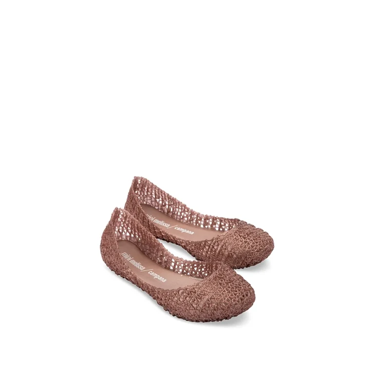 Mini Melissa Girls' Campana Papel Flats - Toddler, Little Kid, Big Kid