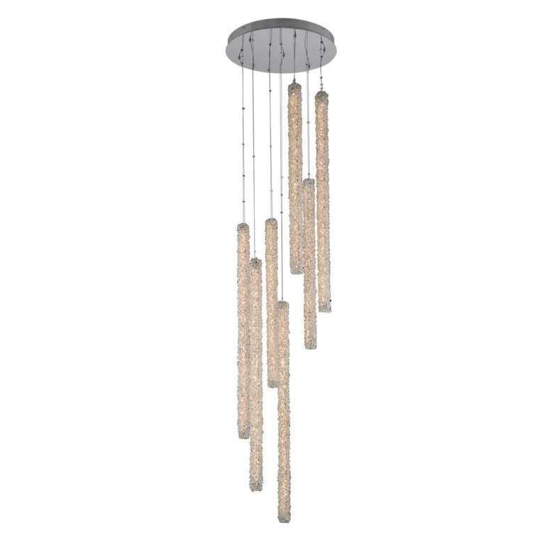 Polished Chrome LED Foyer Pendant from the Lina Collection