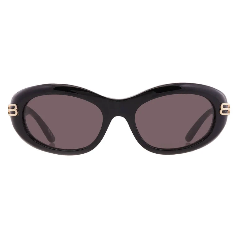 Balenciaga Grey Oval Ladies Sunglasses BB0431S 001 57