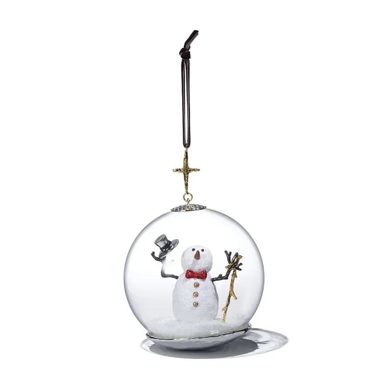 Michael Aram Snowman Snow Globe Ornament