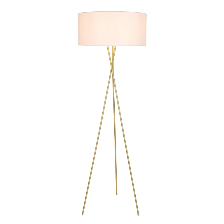 Brass One Light Floor Lamp from the Cason Collection