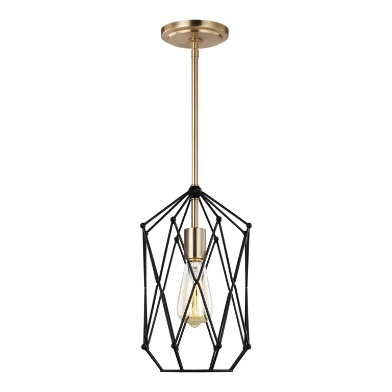 Zarra Pendant Light in Satin Brass